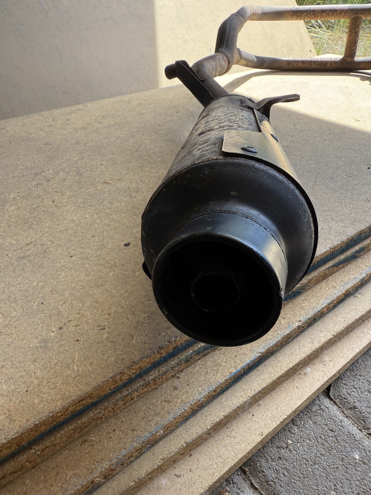 Suzuki GS500E GM51B Auspuffanlage Exhaust Krümmer Endtopf Schalldämpfer