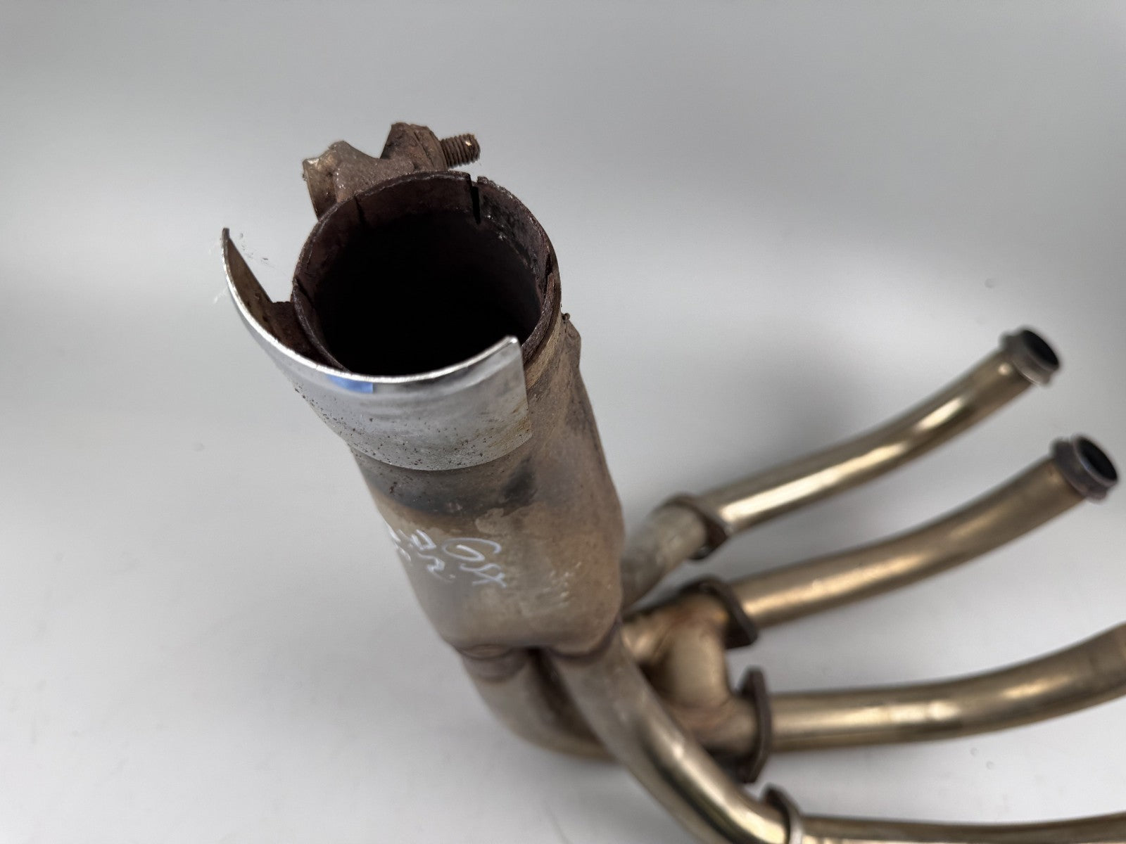 Suzuki GSX750 AE Inazuma Krümmer Downpipe Exhaust Auspuff Motor Engine