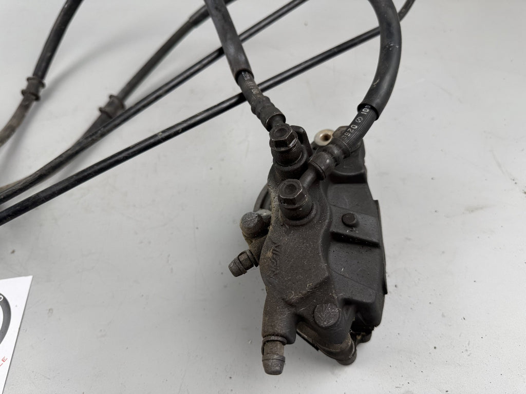 Honda VFR800 RC46 FI Bremsanlage Brake Bremse back hinten Sattel Pumpe Leitung