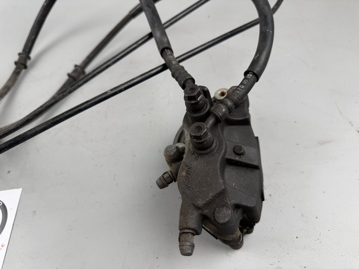 Honda VFR800 RC46 FI Bremsanlage Brake Bremse back hinten Sattel Pumpe Leitung