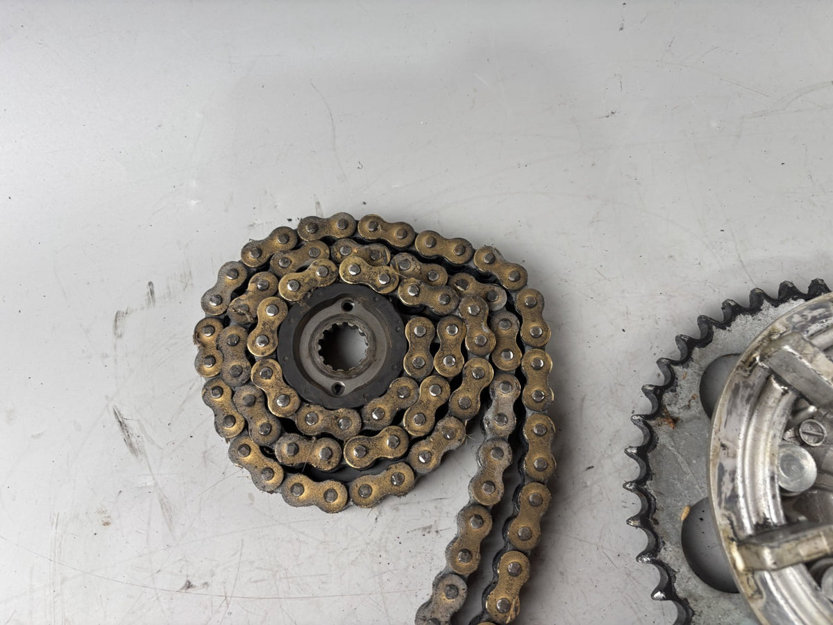 Suzuki GSX 750 AE Inazuma Kettensatz Chain Ritzel Kettenrad Antrieb