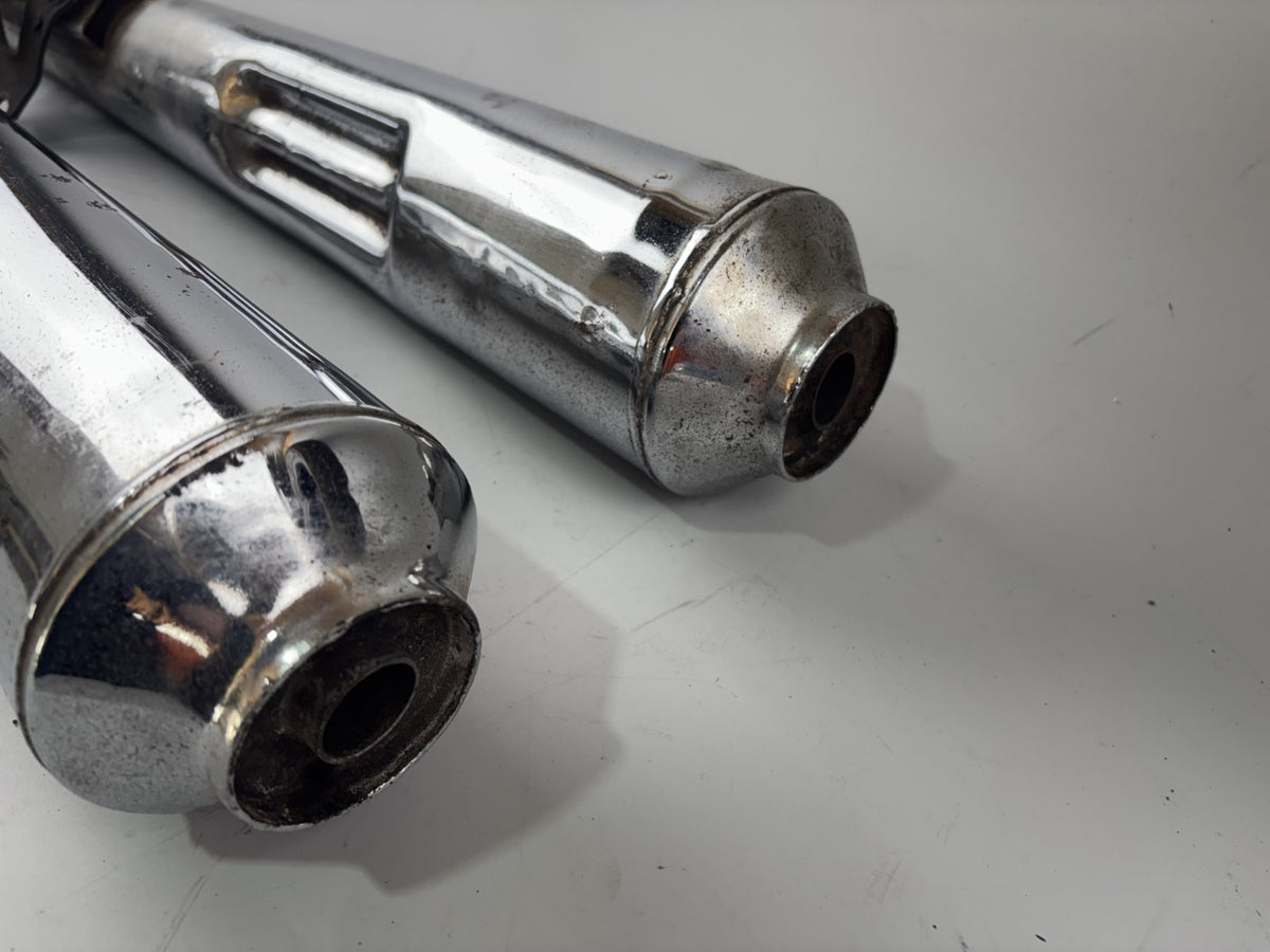 Yamaha XS400 2A2 Auspuff Endtopf Schalldämpfer Exhaust