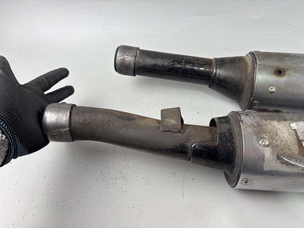 Kawasaki ZZR600D ZX600D Auspuff Exhaust Schalldämpfer Endtopf rechts links