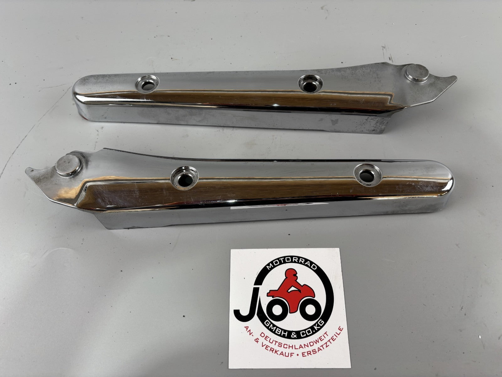 Kawasaki BN125A EL125 Eliminator Chromedeckel Abdeckung Cover Verkleidung hinten
