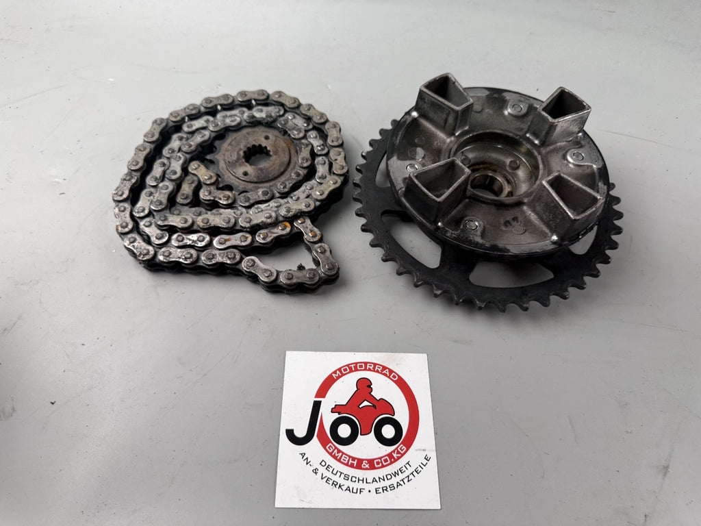 Kawasaki EX500A GPZ500S Kettensatz Kettenkit Chain Ritzel Kettenradträger