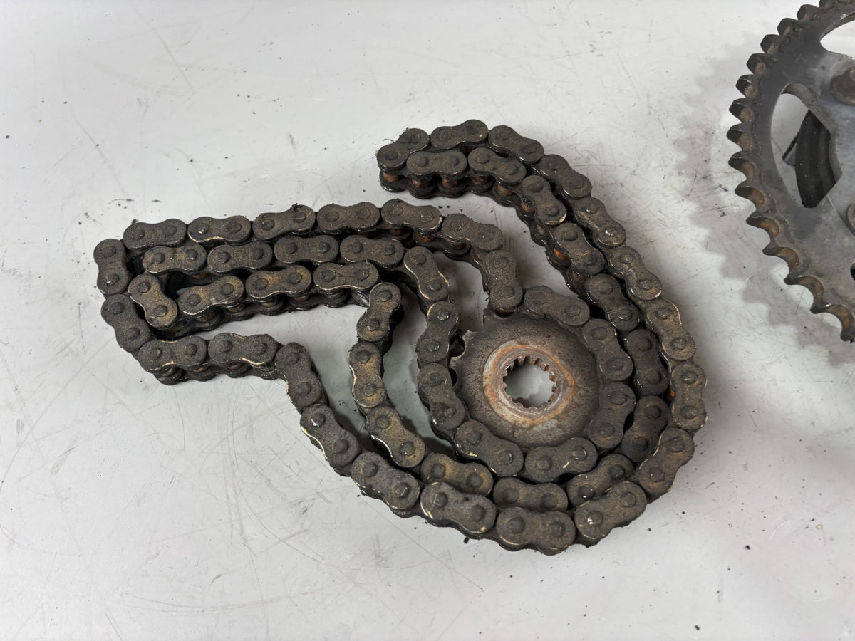 Yamaha FZS600 Fazer RJ02 Kettenkit Kettensatz Chain Antrieb Kettenrad