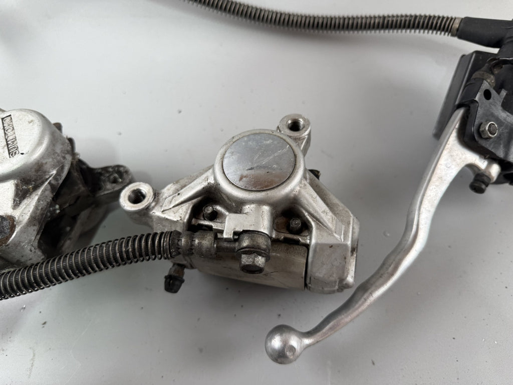 Yamaha XV1100 Virago 3LP Bremsanlage Brake Bremse Satttel Pumpe Flex front
