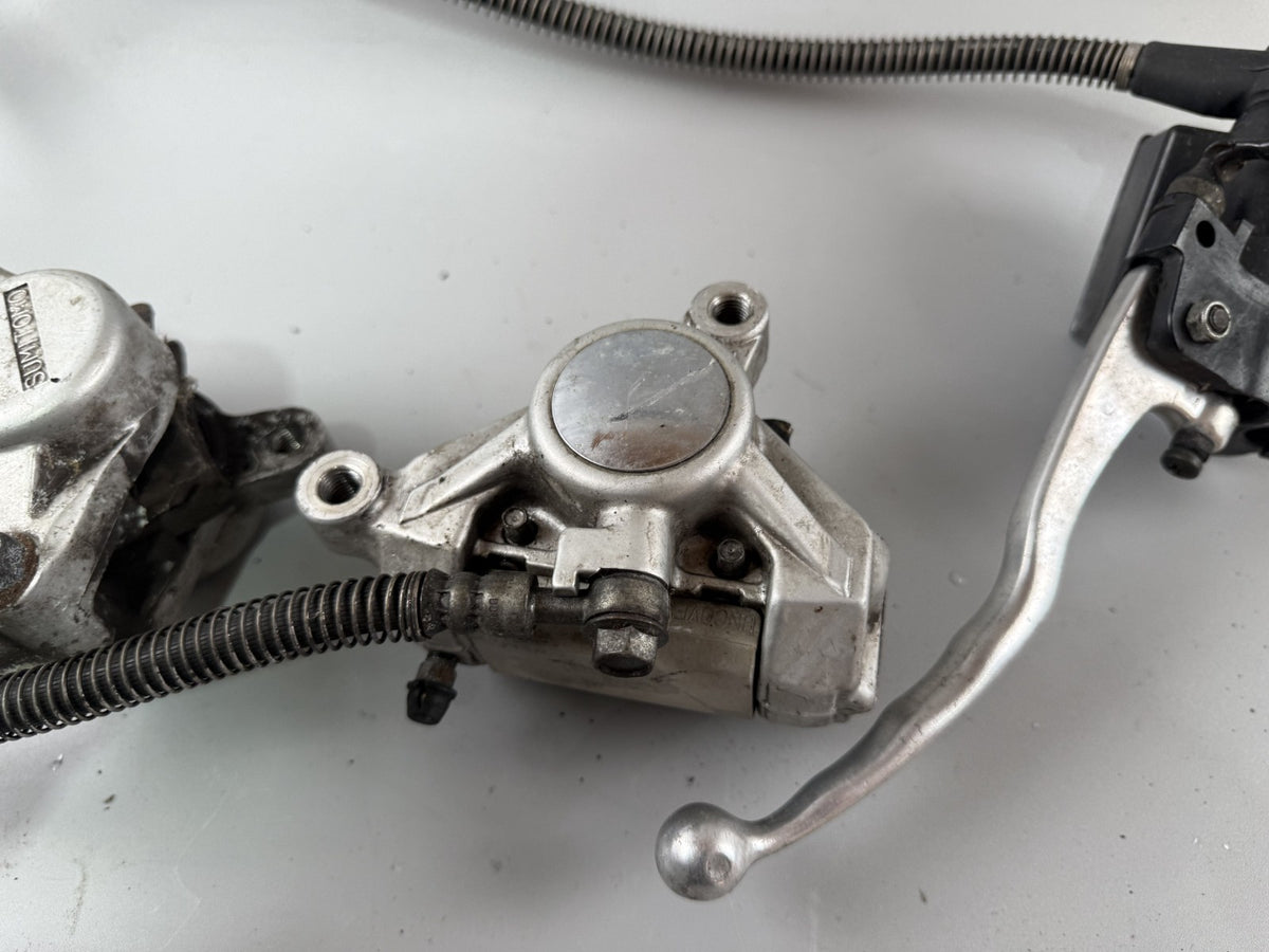 Yamaha XV1100 Virago 3LP Bremsanlage Brake Bremse Satttel Pumpe Flex front