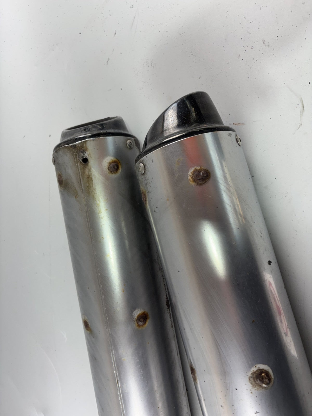 Kawasaki ZZR600D ZX600D Auspuff Exhaust Schalldämpfer Endtopf rechts links
