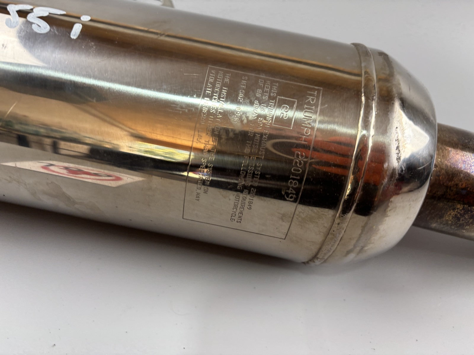 Triumph Daytona 955i T595 N 2002 Auspuff Endtopf Exhaust Schalldämpfer
