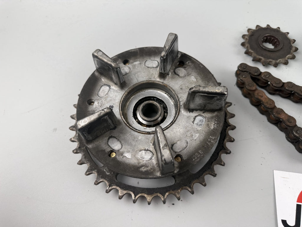 Kawasaki ZX-6R ZX600F Kettensatz Chain Ritzel