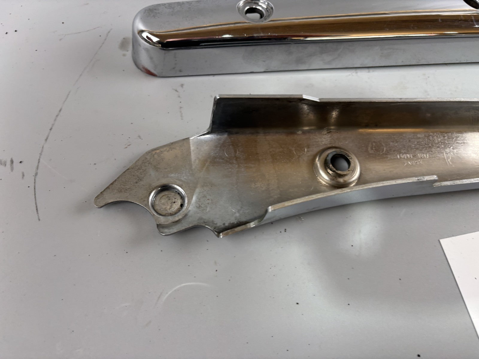 Kawasaki BN125A EL125 Eliminator Chromedeckel Abdeckung Cover Verkleidung hinten