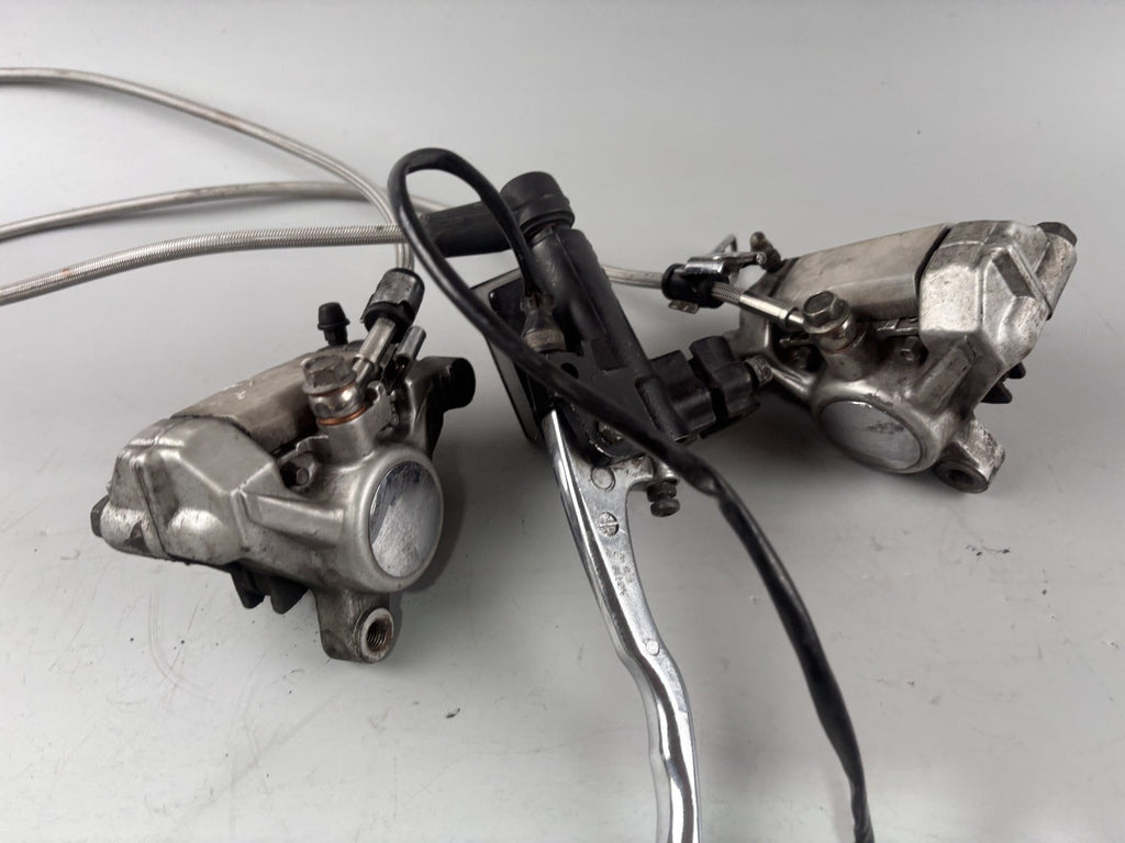 Yamaha XV1100 Virago 3LP Bremsanlage Brake Bremse Satttel Pumpe Flex front