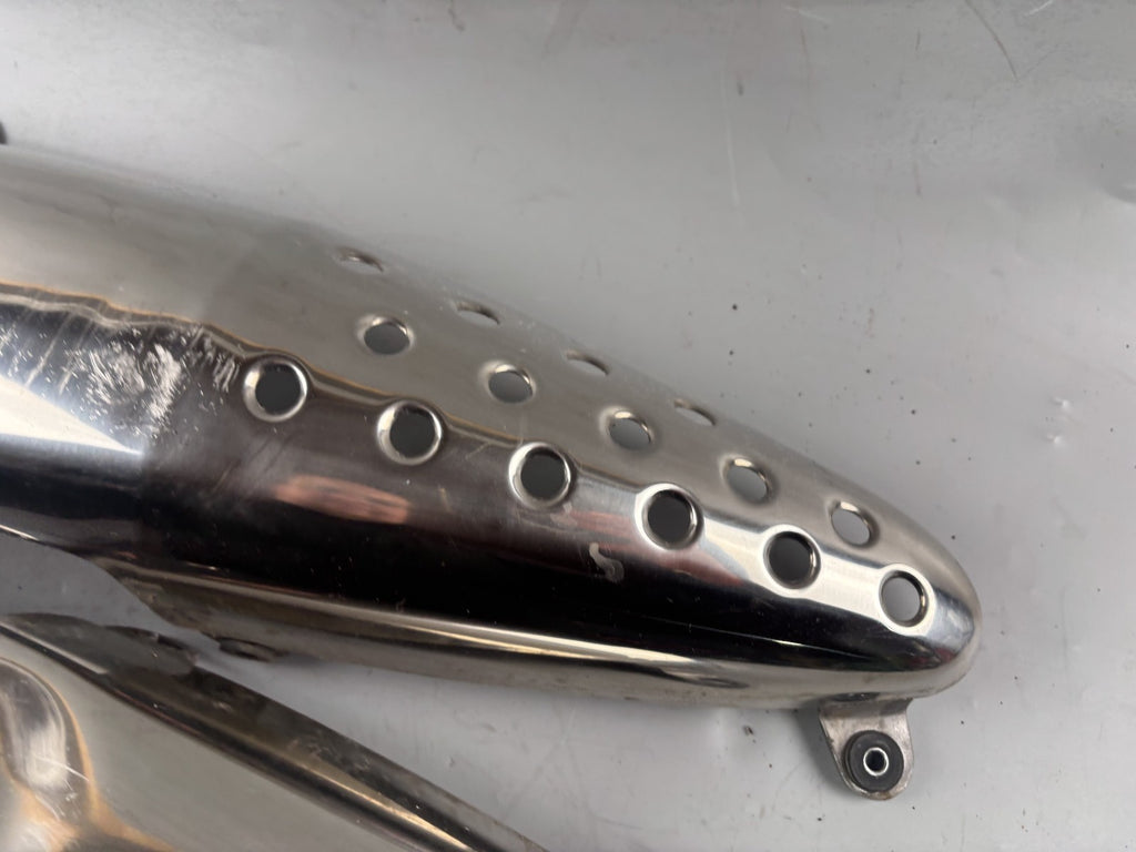 Honda SLR 650 Vigor FX 650 RD09 Auspuffblenden Blech Abdeckung Cover Deckel