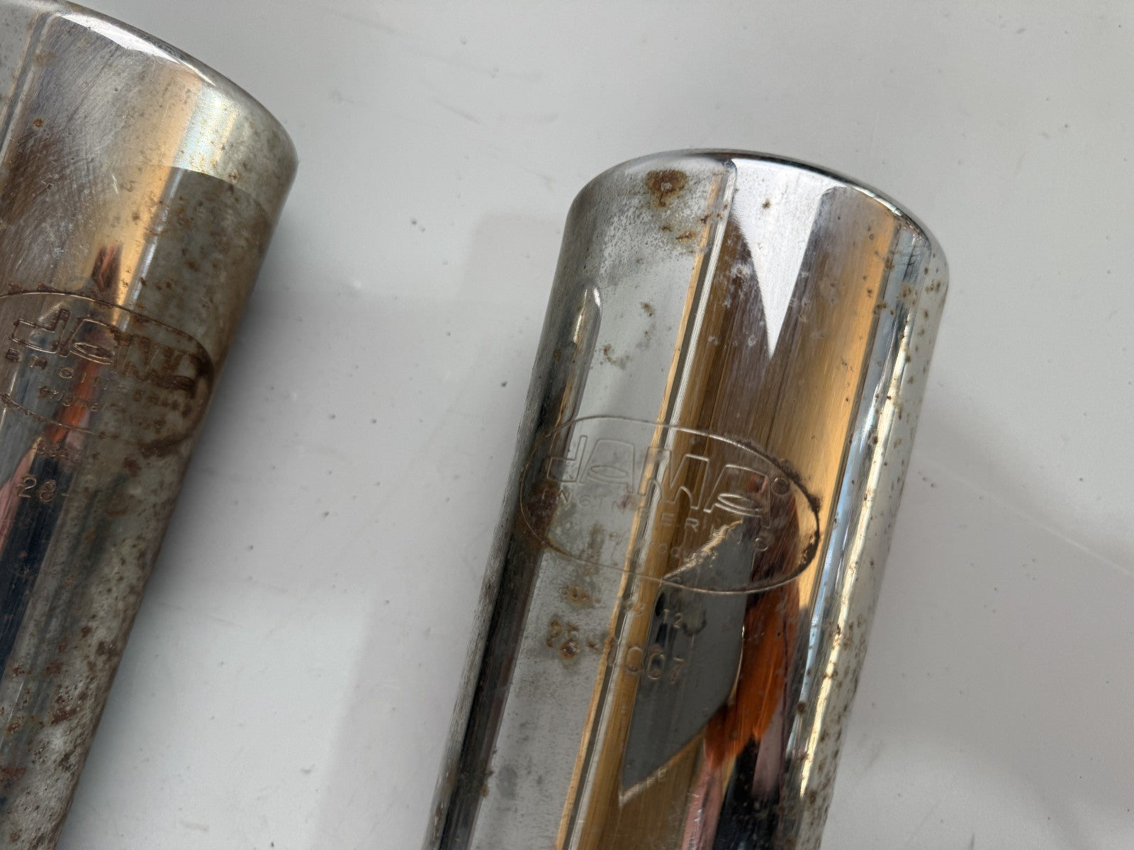 Honda CX500 Auspuff Exhaust Endtopf Schalldämpfer rechts links JAMA