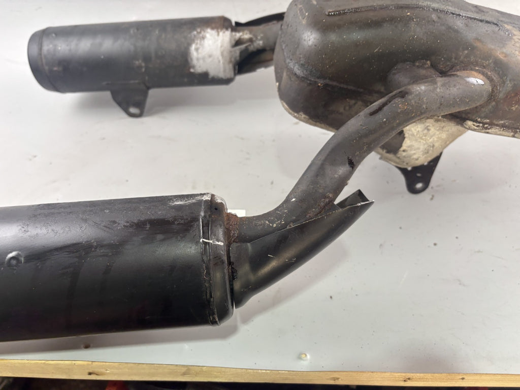 Yamaha TDM 850 3VD Auspuff Exhaust Schalldämpfer Endtopf Sammler Manifold