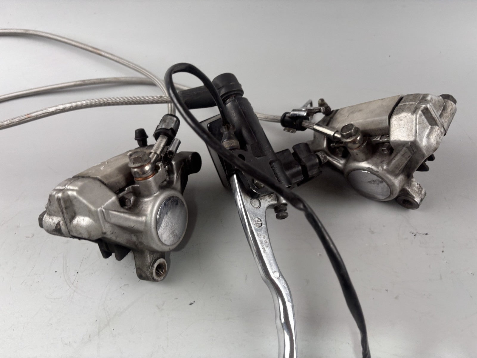Yamaha XV1100 Virago 3LP Bremsanlage Brake Bremse Satttel Pumpe Flex front