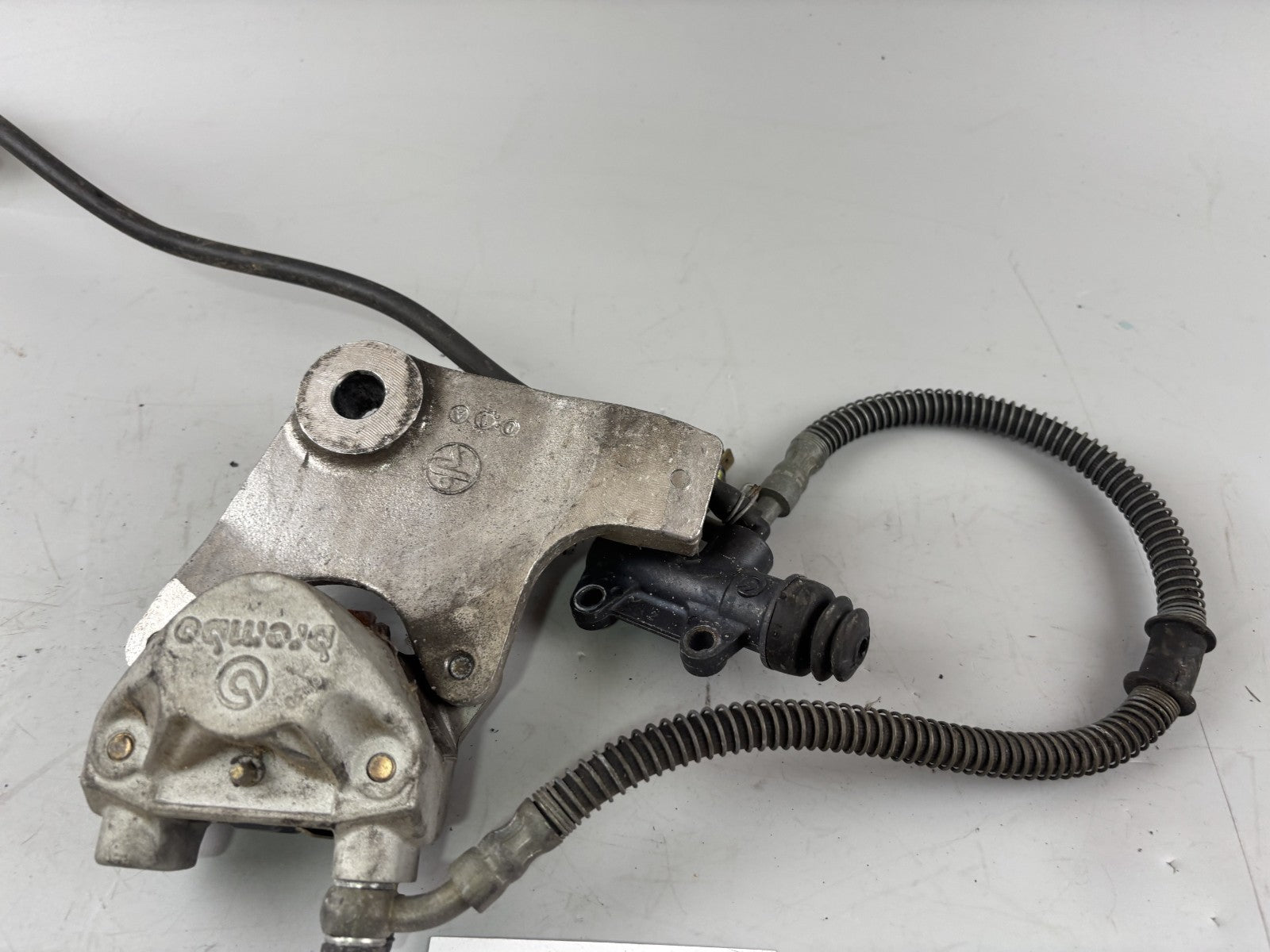 Yamaha SZR 660 Belgarda 4SU Bremse Bremsanlage hinten back Sattel Pumpe Leitung