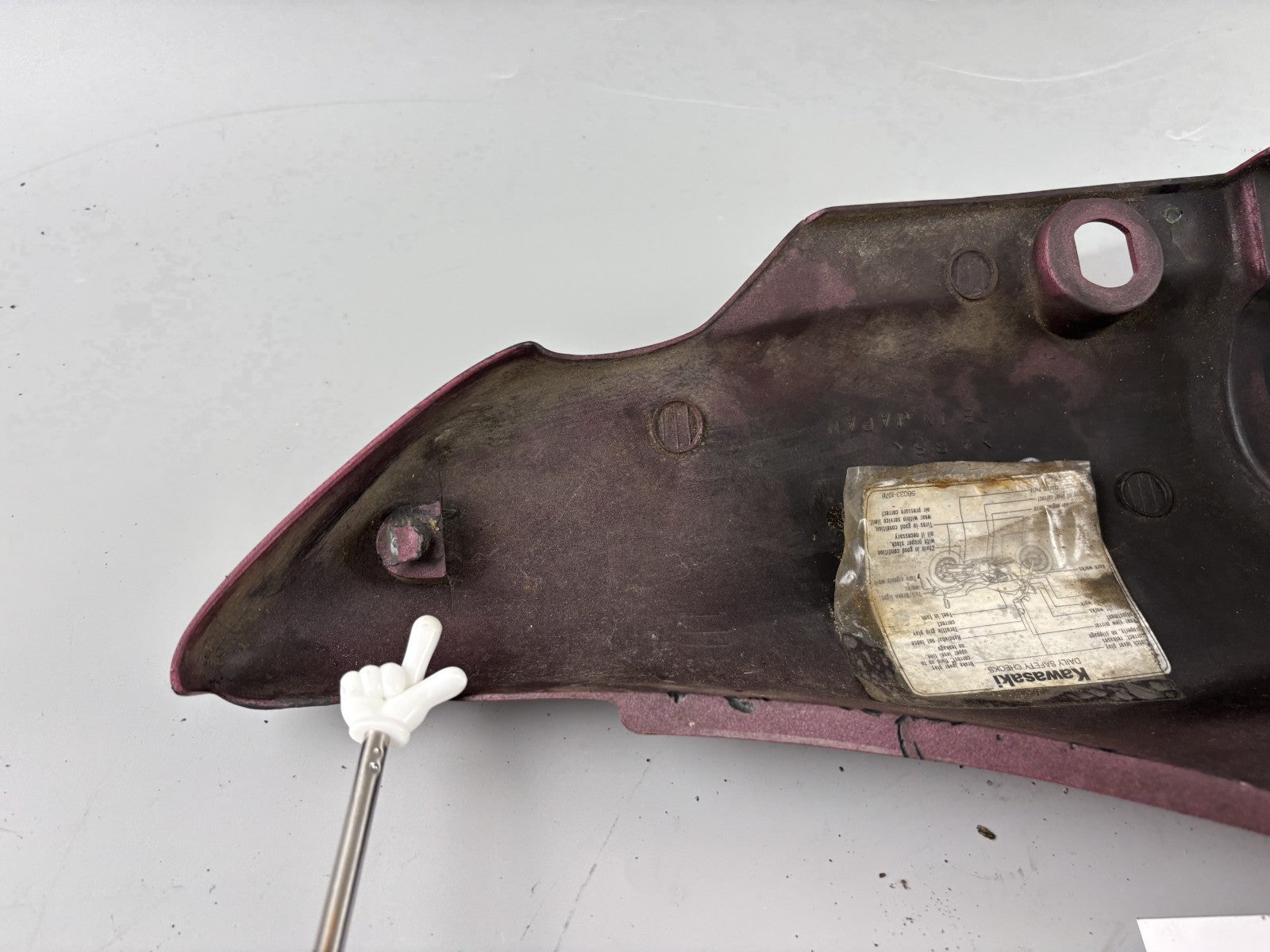 Kawasaki BN125A EL125 Eliminator Seitendeckel Seitenteil Sidecover rechts right