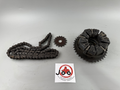 Kawasaki ZR-7 ZR750F Kettenradträger Kettensatz Chain Antrieb