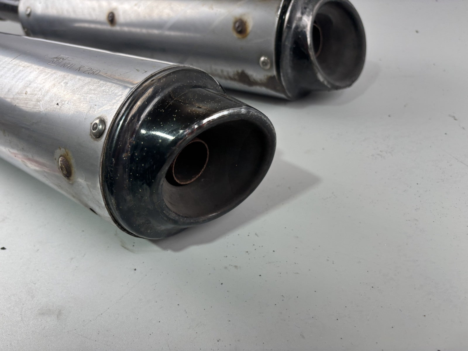 Kawasaki ZZR600D ZX600D Auspuff Exhaust Schalldämpfer Endtopf rechts links