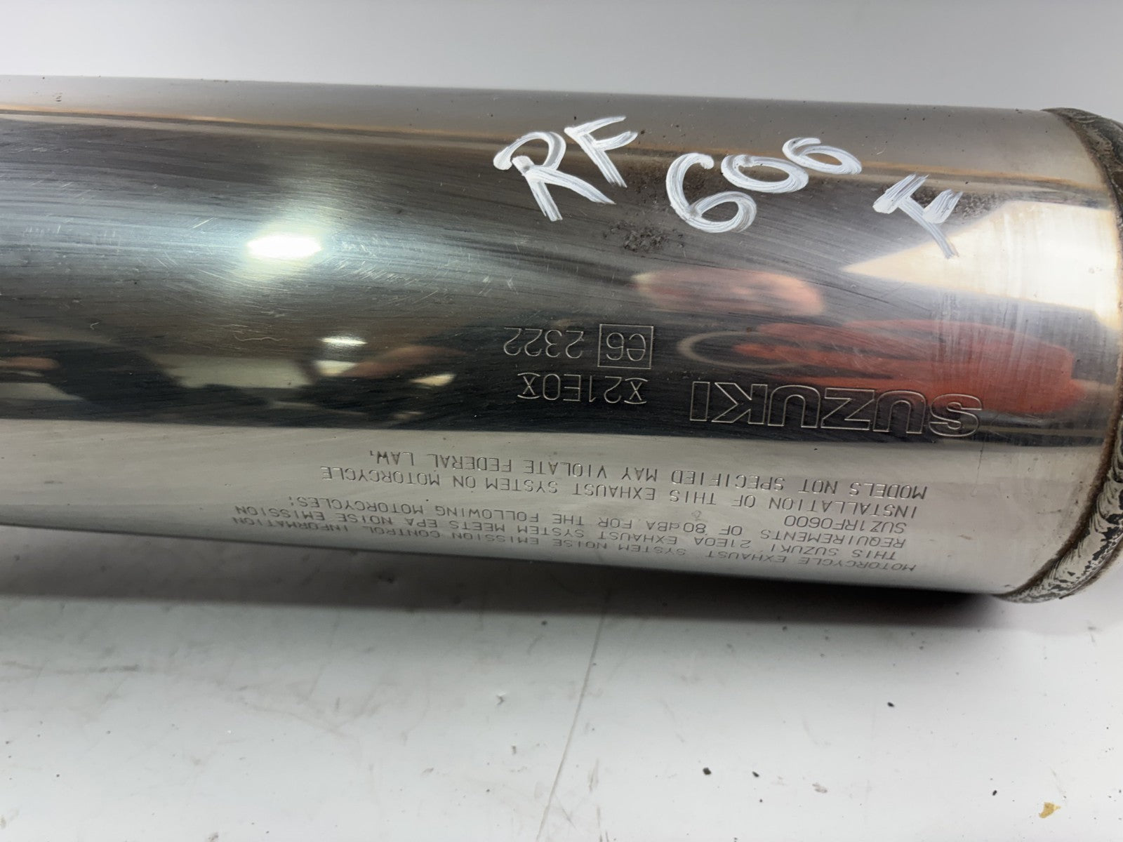 Suzuki RF 600 R GN76A Auspuff Exhaust Schalldämpfer Endtopf