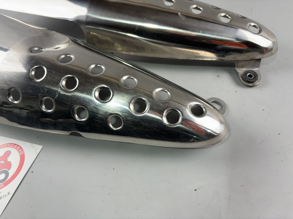Honda SLR 650 Vigor FX 650 RD09 Auspuffblenden Blech Abdeckung Cover Deckel