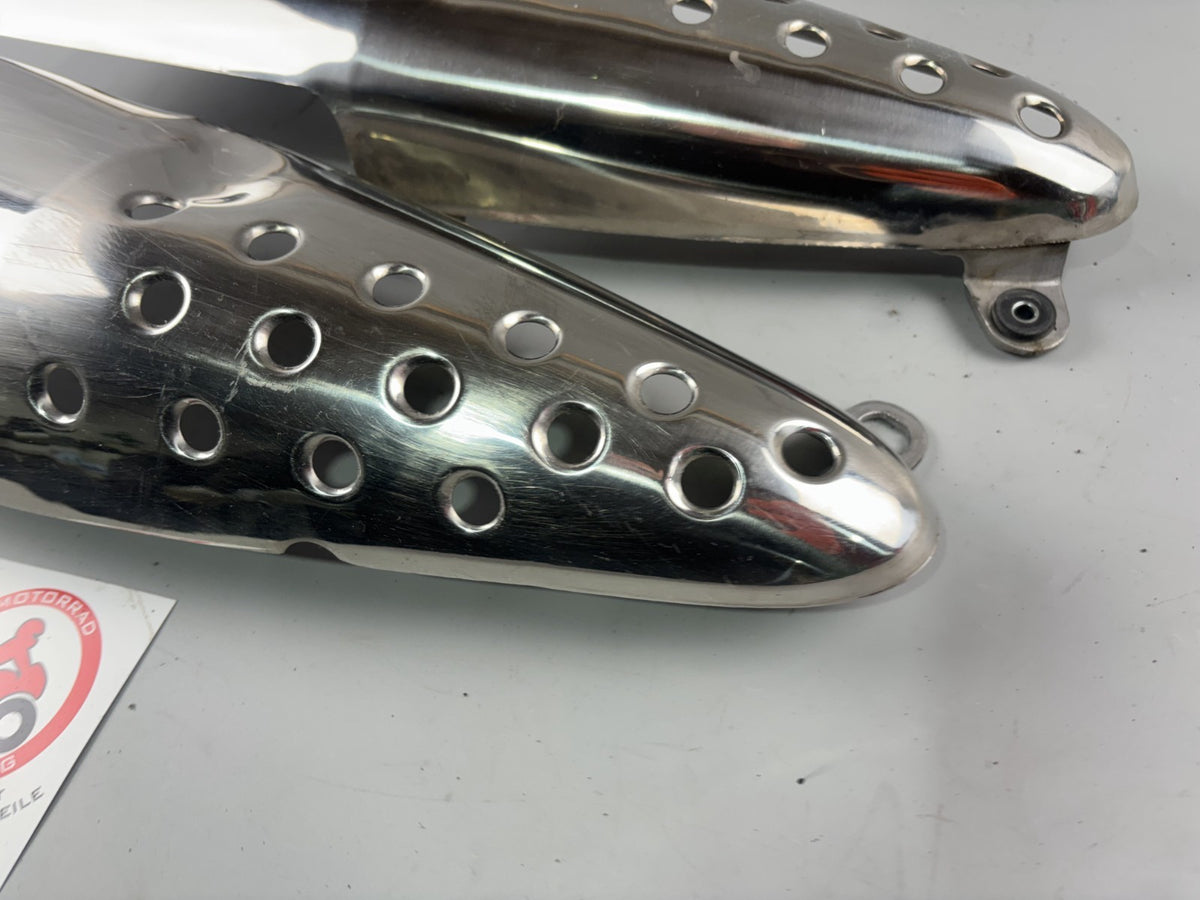 Honda SLR 650 Vigor FX 650 RD09 Auspuffblenden Blech Abdeckung Cover Deckel