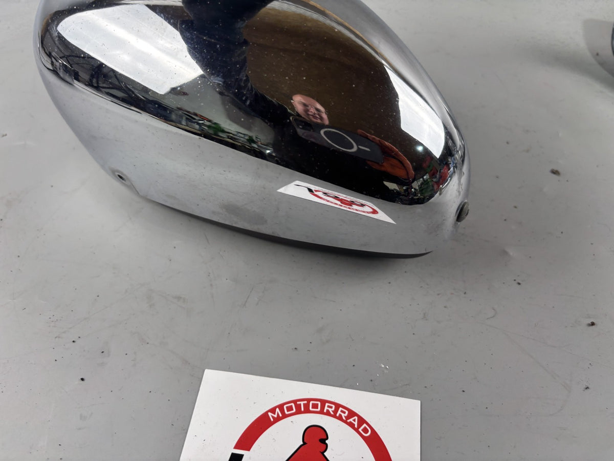 Yamaha XV535 3BR 2YL Virago Seitendeckel Chrome Abdeckung Cover Verkleidung