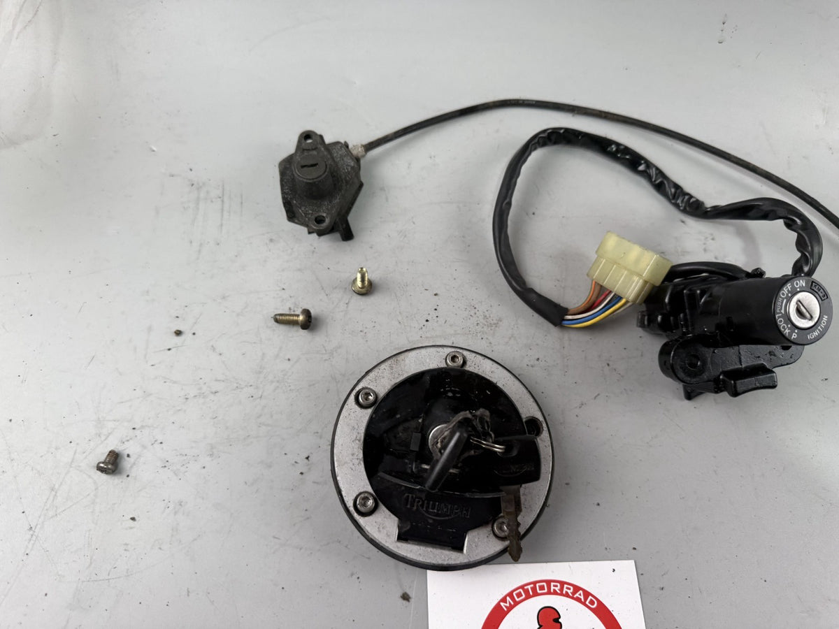 Triumph Speed Triple 900 T300B Schlosssatz Sitzbankschloss Key Lock Tankschloss