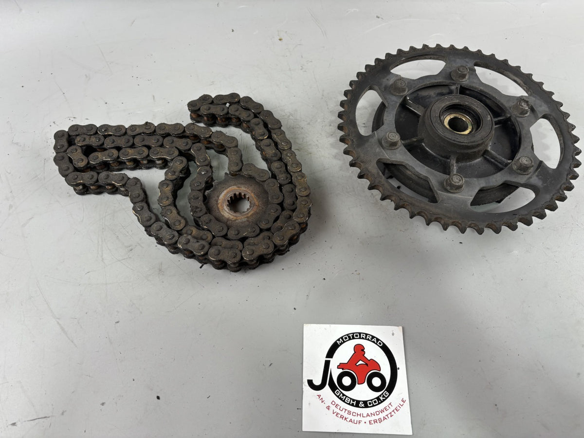 Yamaha FZS600 Fazer RJ02 Kettenkit Kettensatz Chain Antrieb Kettenrad