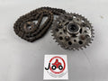 Honda XBR 500 PC15 Kettensatz Kettenkit Chain Ritzel Antrieb Kettenradträger