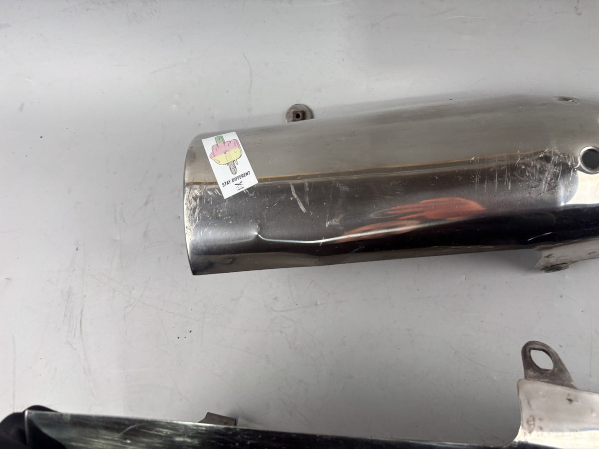 Honda SLR 650 Vigor FX 650 RD09 Auspuffblenden Blech Abdeckung Cover Deckel