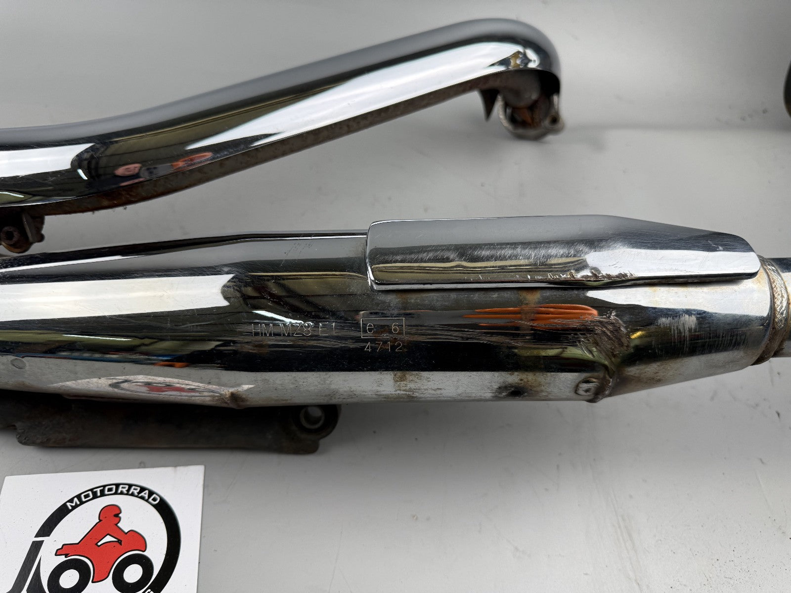 Honda VT600C Shadow Auspuffanlage Auspuff Exhaust Downpipe Schalldämpfer