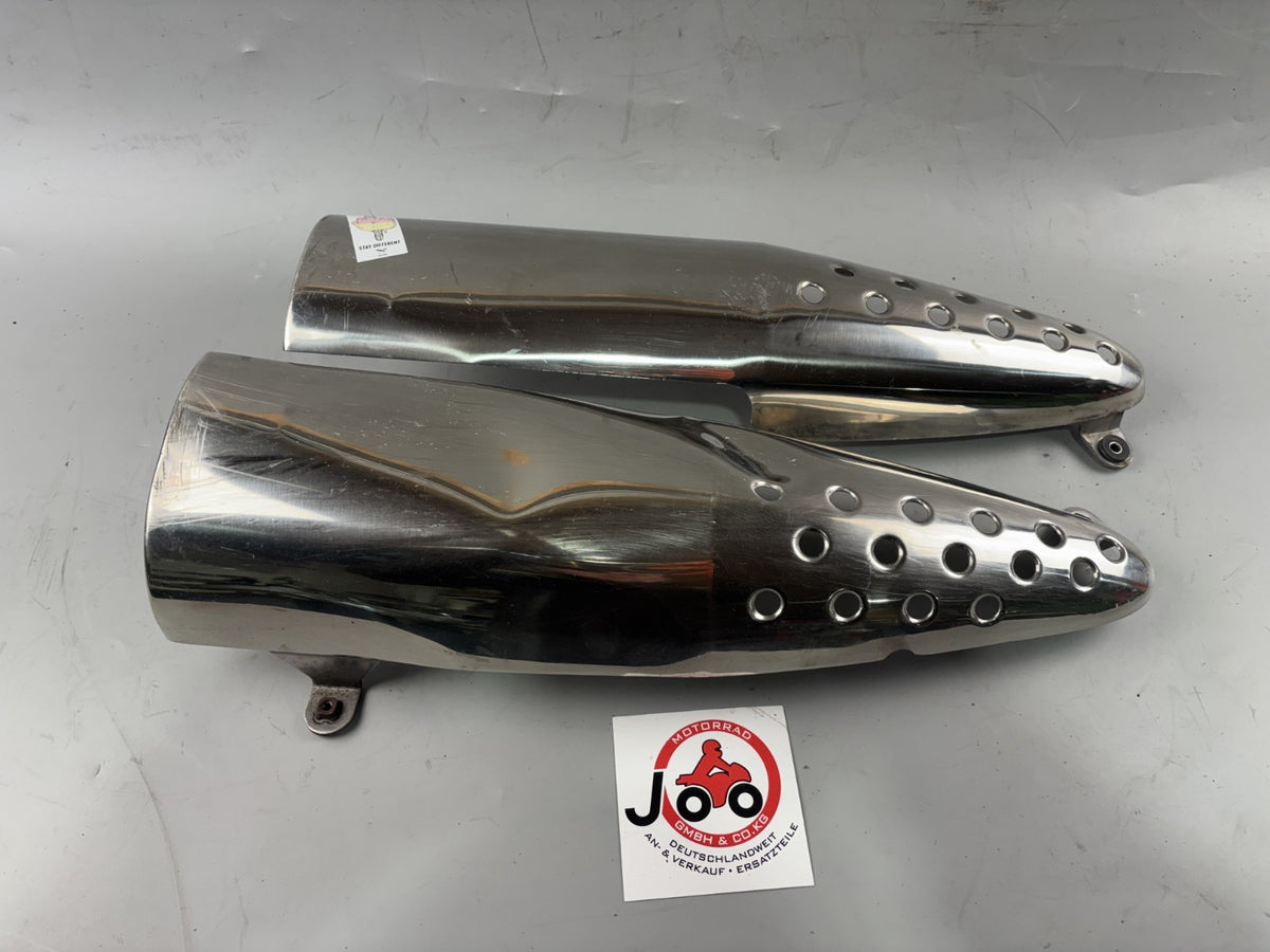 Honda SLR 650 Vigor FX 650 RD09 Auspuffblenden Blech Abdeckung Cover Deckel