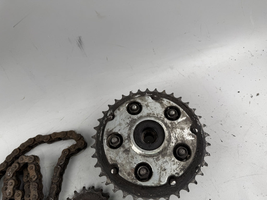 Honda CMX450 Rebell PC17 Kettensatz Kettenkit Ritzel Chain Kettenradträger
