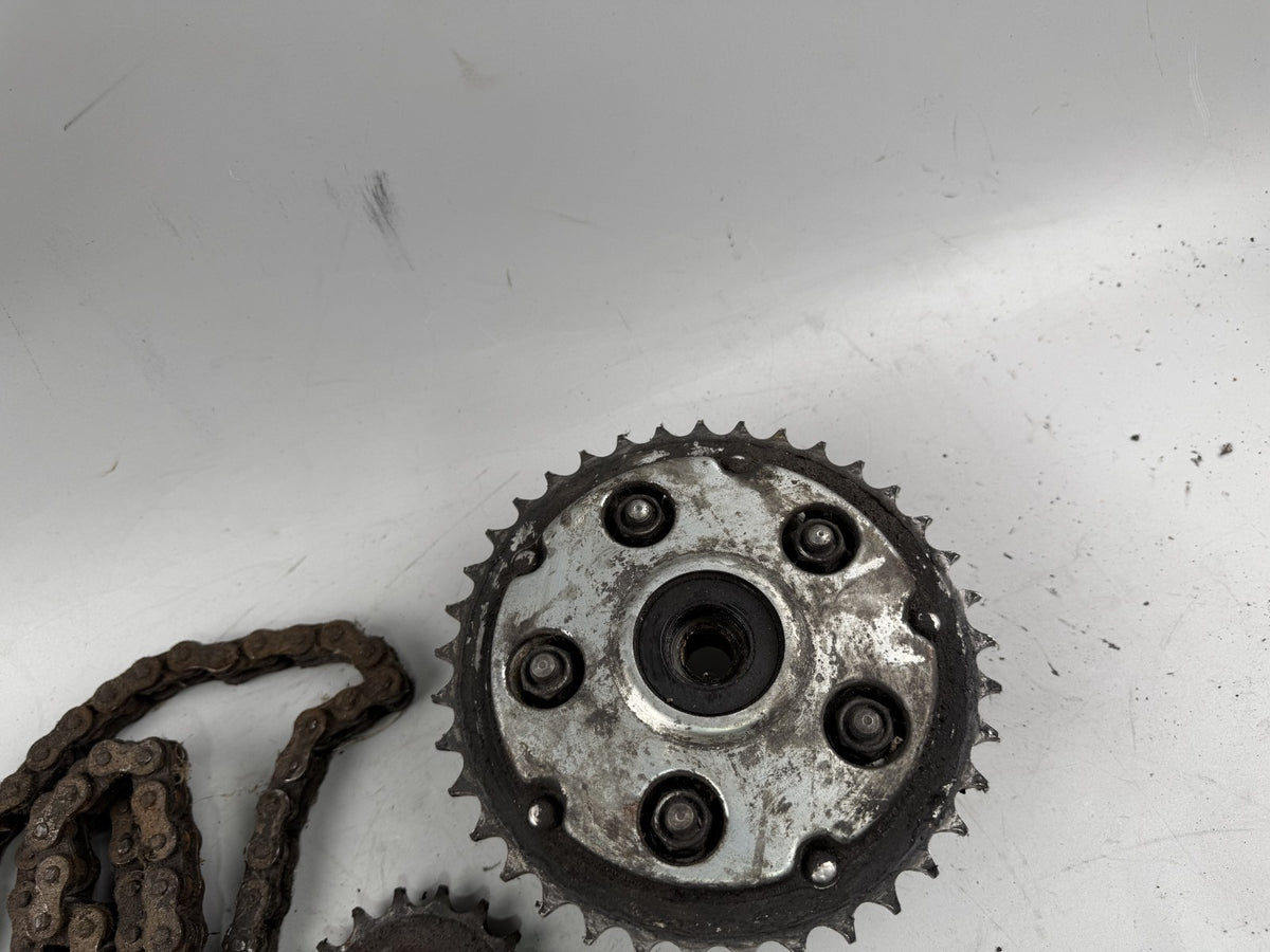 Honda CMX450 Rebell PC17 Kettensatz Kettenkit Ritzel Chain Kettenradträger