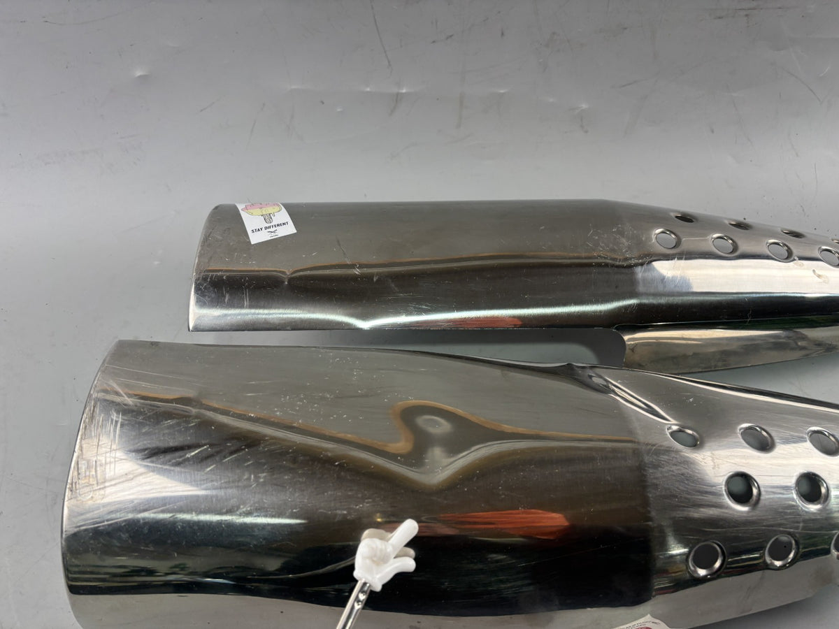 Honda SLR 650 Vigor FX 650 RD09 Auspuffblenden Blech Abdeckung Cover Deckel