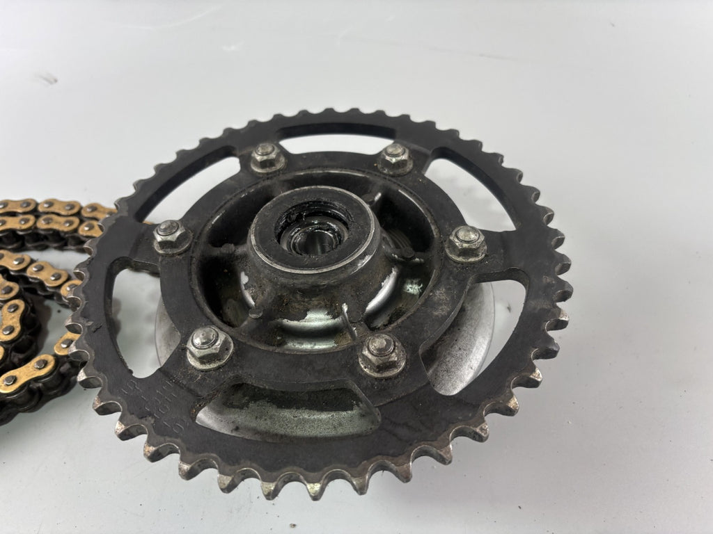 Kawasaki ZZR600D ZX600D Kettensatz Kettenkit Kettenradträger Chain Antrieb