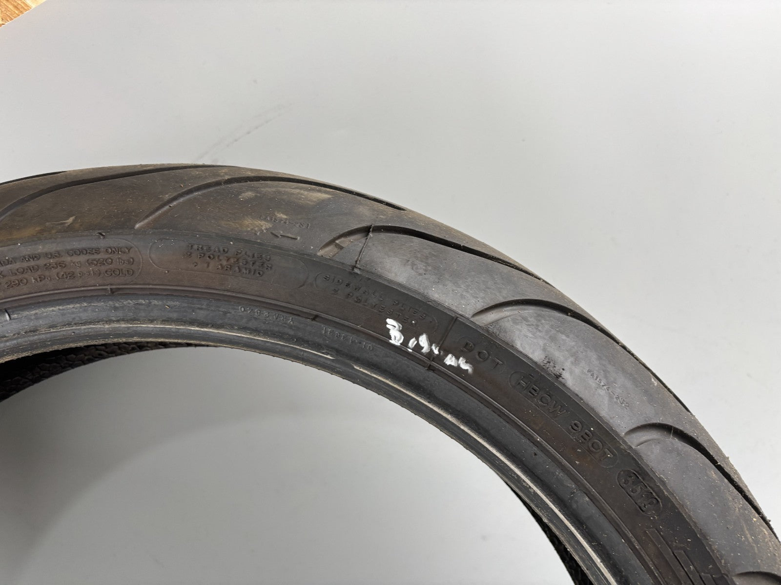 Motorrad Reifen Wheel 120/70 ZR17 Michelin Pilot 35/2019 DOT 3,9mm