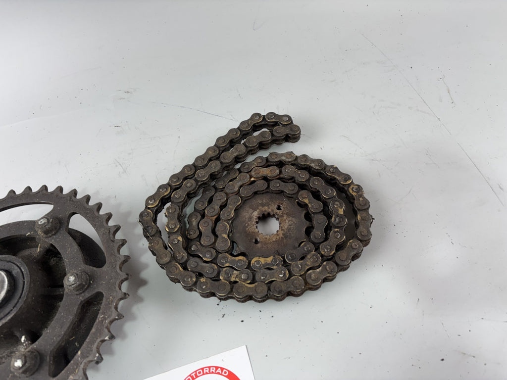 Kawasaki EX500D GPZ500S Kettenkit Kettensatz Chain Ritzel Kettenrad Träger