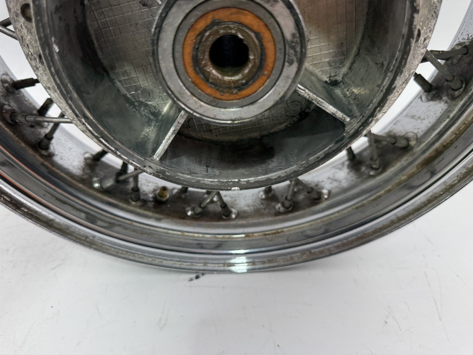 Yamaha XV535 3BR 2YL Virago Hinterradfelge Felge Rim Rad Speichen hinten back