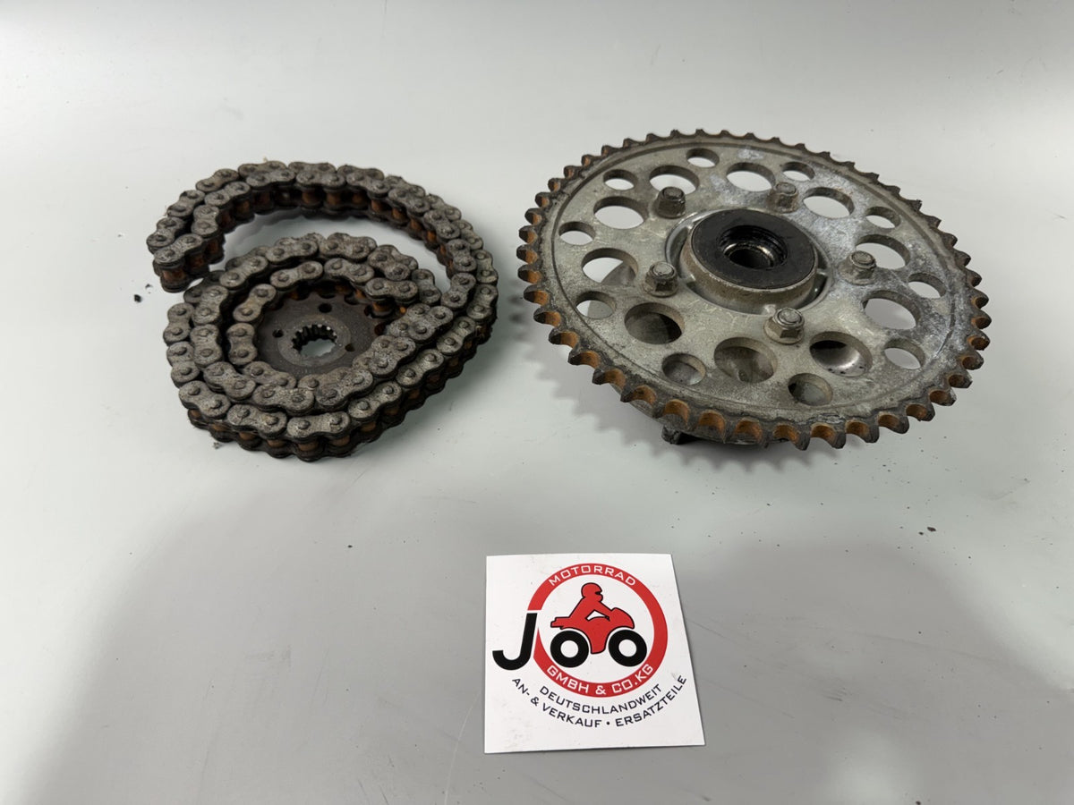 Suzuki GSF600 GN77B Bandit Kettensatz Kettenkit Chain Kette Kettenradträger
