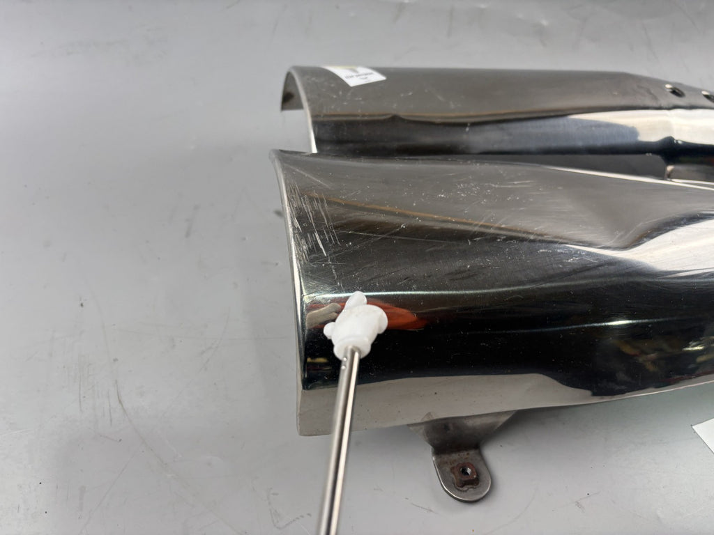 Honda SLR 650 Vigor FX 650 RD09 Auspuffblenden Blech Abdeckung Cover Deckel