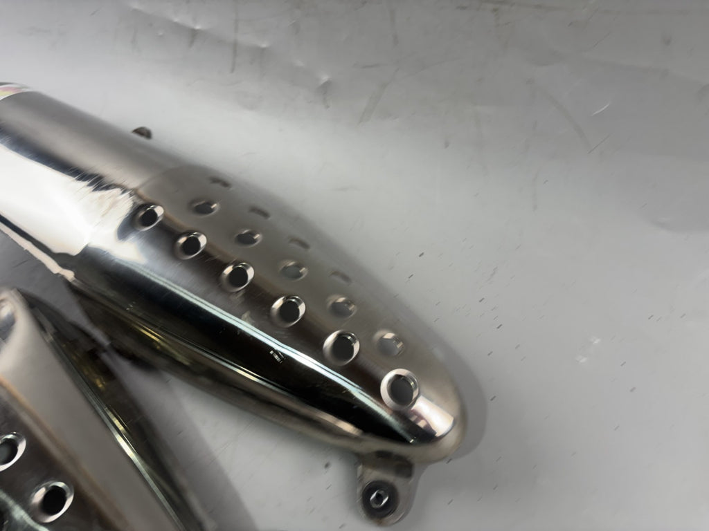 Honda SLR 650 Vigor FX 650 RD09 Auspuffblenden Blech Abdeckung Cover Deckel