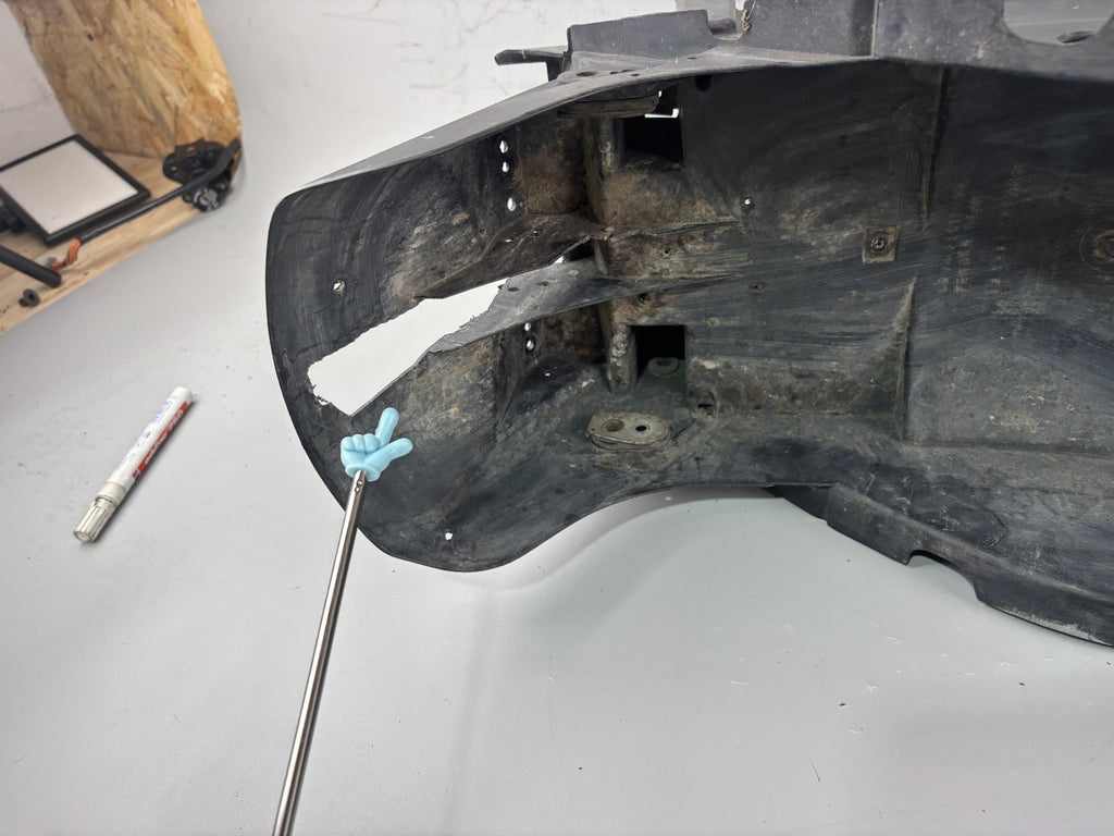 Yamaha YZF 1000 R Thunderace Heckuntersicht Radlauf Fender Schutzblech