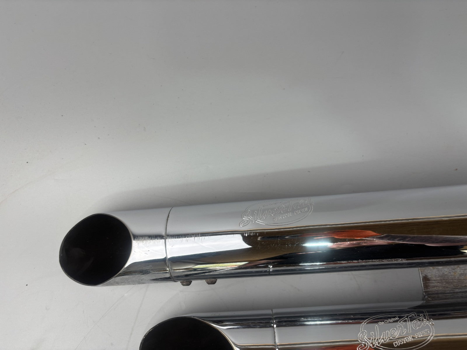 Yamaha XV1100 Virago 3LP Auspuff Exhaust Schalldämpfer Endtopf Silvertail