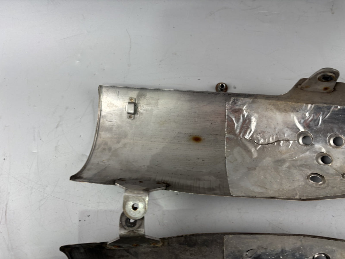 Honda SLR 650 Vigor FX 650 RD09 Auspuffblenden Blech Abdeckung Cover Deckel