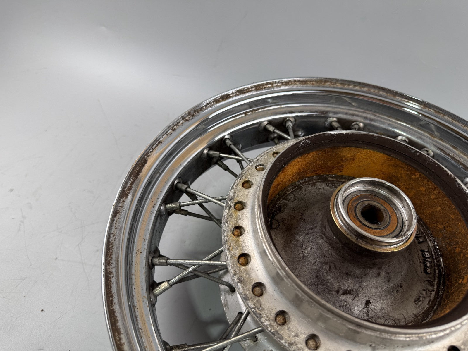 Yamaha XV535 3BR 2YL Virago Hinterradfelge Felge Rim Rad Speichen hinten back