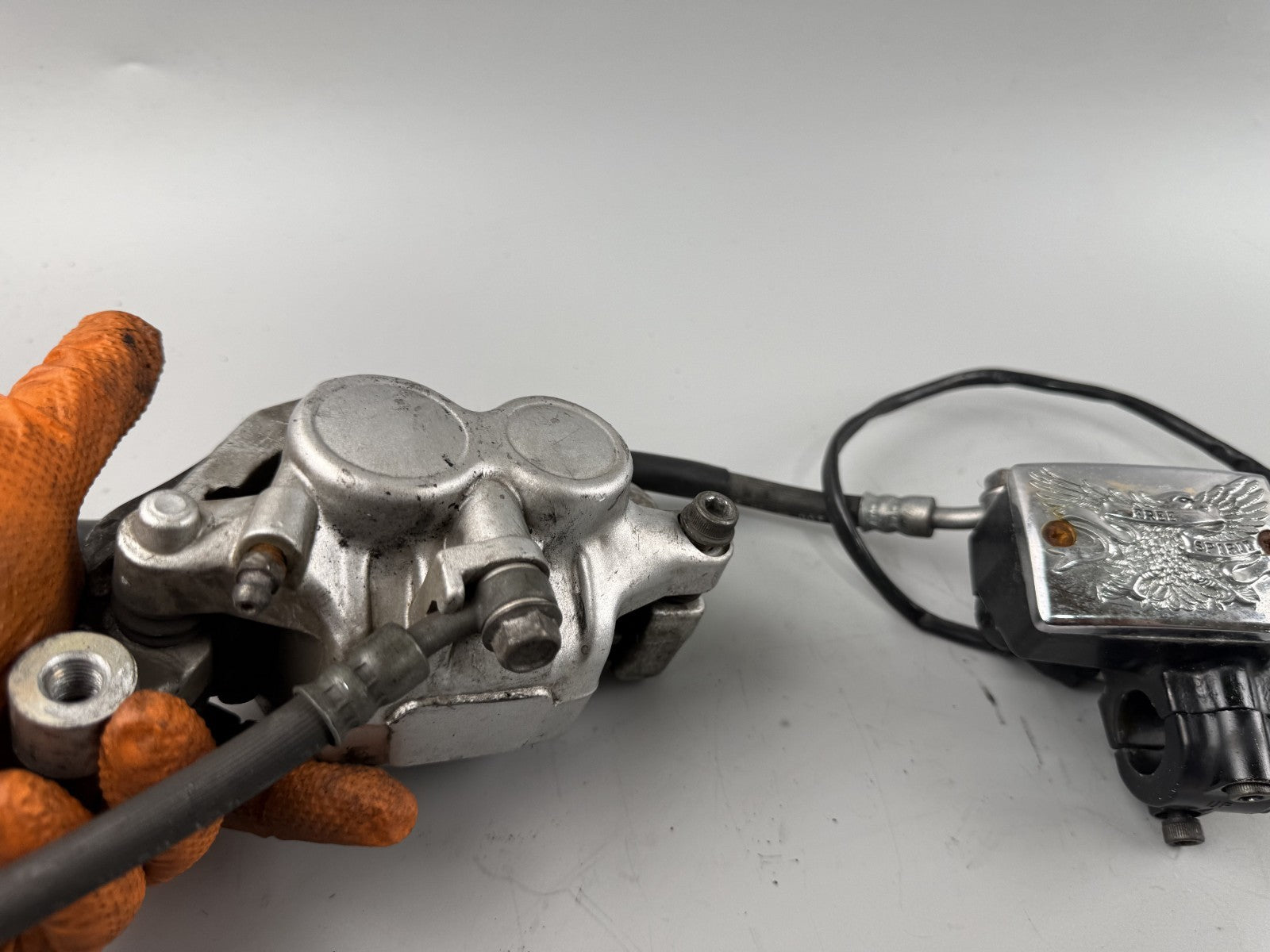 Yamaha XV535 3BR 2YL Virago Bremse Brake Bremsanlage vorn front Sattel Pumpe